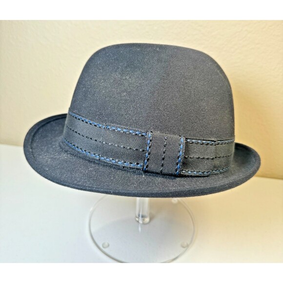 Akubra Trilby Imperial Quality Black Fedora Size 57 Pure Fur Felt - Australia main image 9